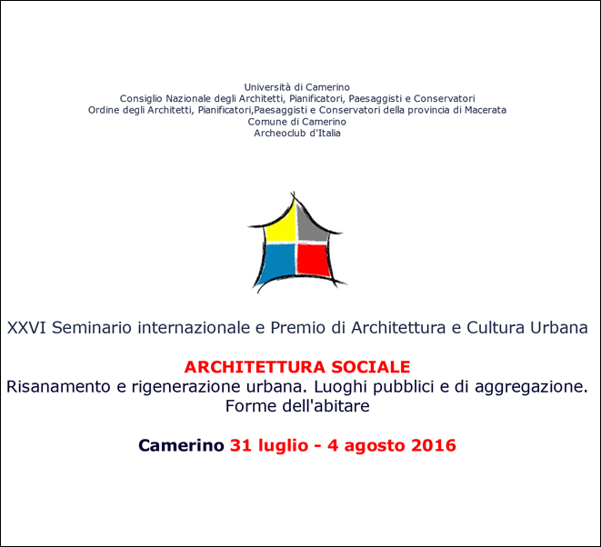 SOCIAL ARCHITECTURE | Camerino